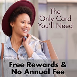 Woman smiling carrying shopping bads over her shoulder