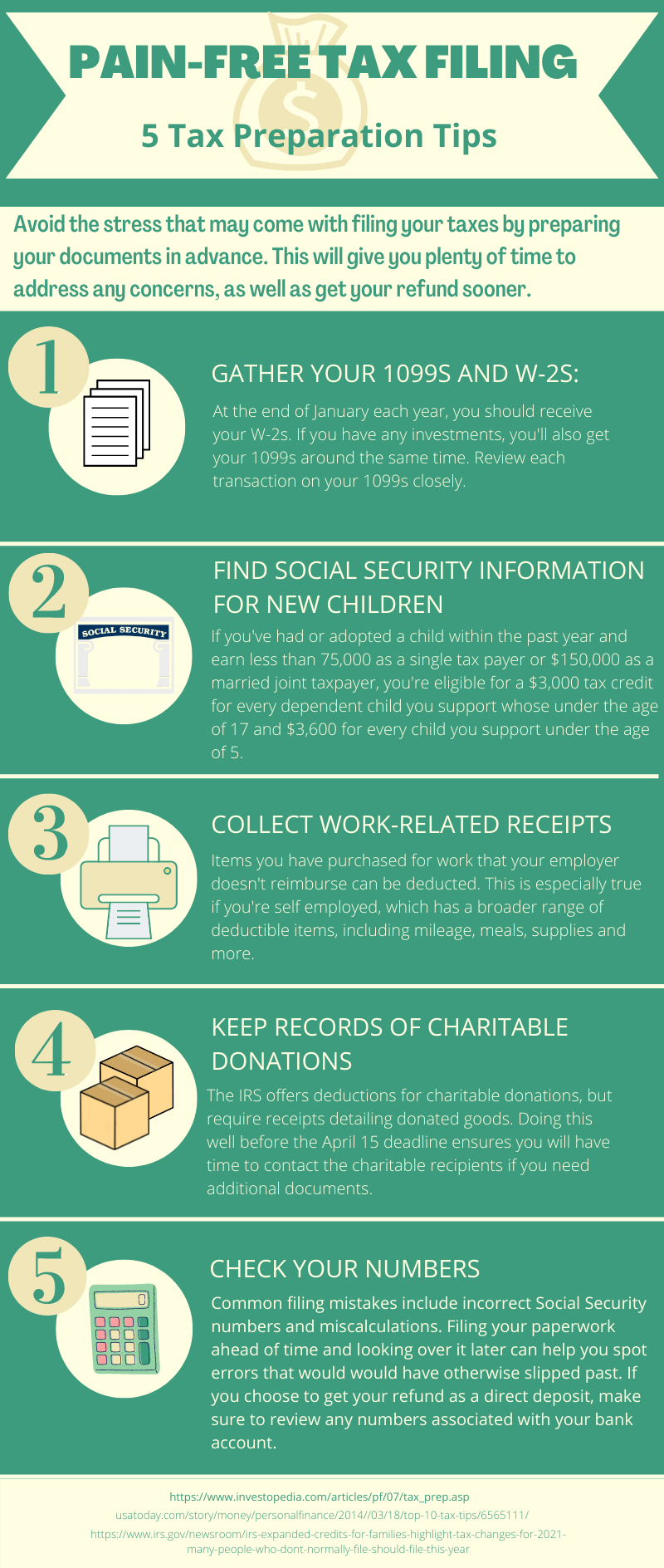 tax filing infographic